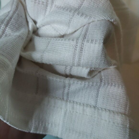 Van Heusen Studio Mens Polo Shirt Short Sleeve Big & Tall Off White Check XXL 2X - Picture 7 of 16